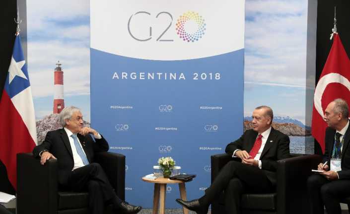 G20 Liderler Zirvesi programı kapsamında Cumhurbaşkanı Recep Tayyip Erdoğan, Şili