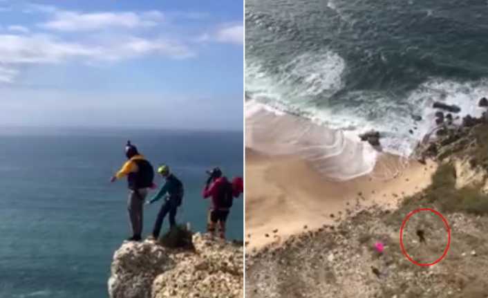 Portekiz’de paraşütü açılmayan turist yere çakılarak hayatını kaybetti.