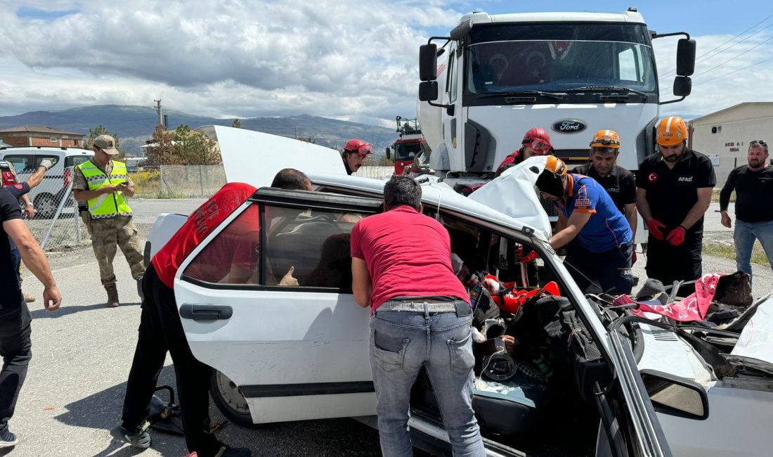 Erzincan’da meydana gelen trafik