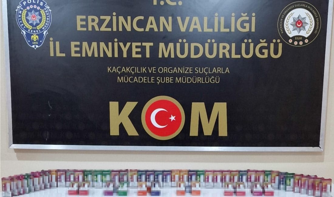 Erzincan’da 60 Adet Kaçak