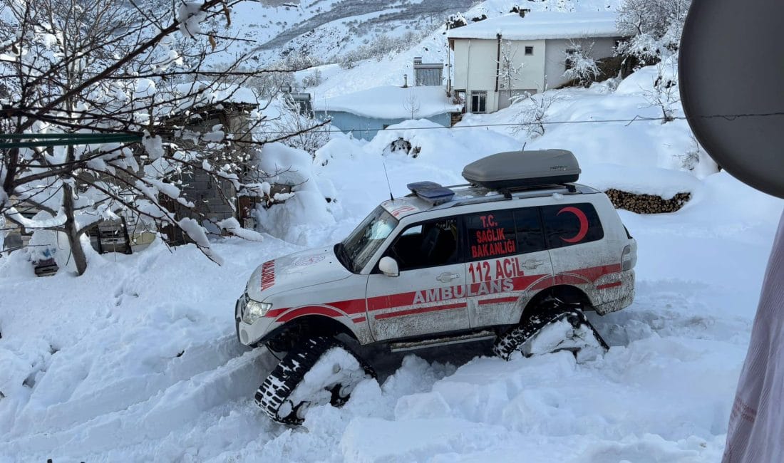 Köydeki hasta, paletli ambulans