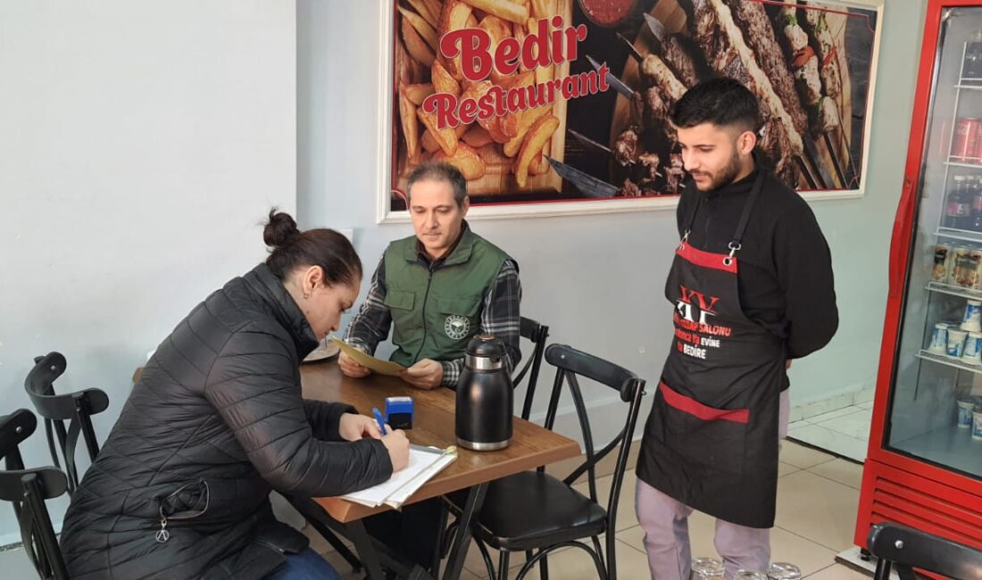 Erzincan’ın İliç ilçesinde İlçe Tarım ve Orman Müdürlüğü gıda denetmenleri