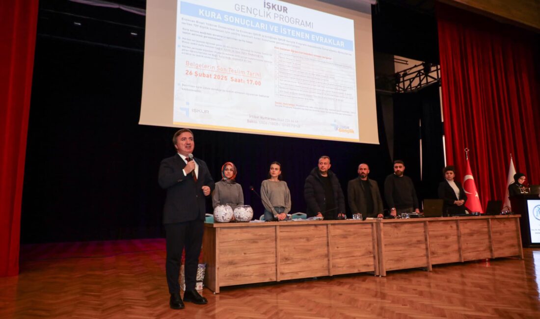 Erzincan Binali Yıldırım Üniversitesinde İŞKUR Gençlik Programı Kura Çekimi Gerçekleştirildi